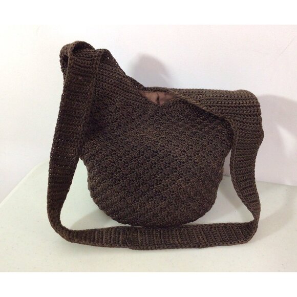 The SAK Brown Hobo Slouch Bag Y2K Purse - Picture 4 of 9